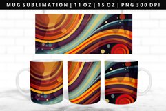 Retro Pop Art 11oz, 15oz Mug Sublimation | Mug Wrap PNG Product Image 1