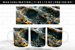 Abstract 11oz, 15oz Mug Sublimation | Mug Wrap PNG Product Image 1