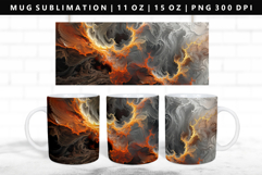 Abstract 11oz, 15oz Mug Sublimation | Mug Wrap PNG Product Image 1