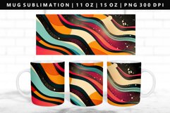 Retro Pop Art 11oz, 15oz Mug Sublimation | Mug Wrap PNG Product Image 1