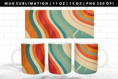 Retro Pop Art 11oz, 15oz Mug Sublimation | Mug Wrap PNG Product Image 1