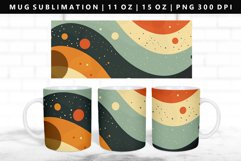 Retro Pop Art 11oz, 15oz Mug Sublimation | Mug Wrap PNG Product Image 1