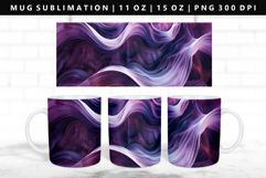 Abstract 11oz, 15oz Mug Sublimation | Mug Wrap PNG Product Image 1