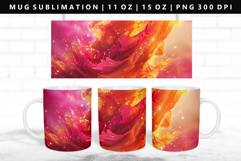 Abstract 11oz, 15oz Mug Sublimation | Mug Wrap PNG Product Image 1