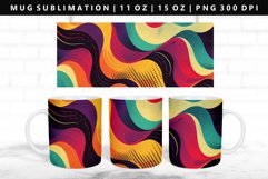 Retro Pop Art 11oz, 15oz Mug Sublimation | Mug Wrap PNG Product Image 1