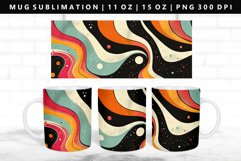Retro Pop Art 11oz, 15oz Mug Sublimation | Mug Wrap PNG Product Image 1