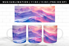Abstract 11oz, 15oz Mug Sublimation | Mug Wrap PNG Product Image 1