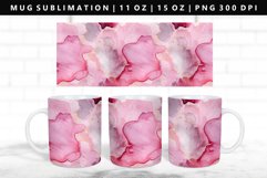 Alcohol Ink 11oz, 15oz Mug Sublimation | Mug Wrap PNG Product Image 1