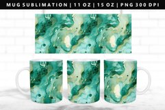 Alcohol Ink 11oz, 15oz Mug Sublimation | Mug Wrap PNG Product Image 1
