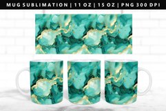 Alcohol Ink 11oz, 15oz Mug Sublimation | Mug Wrap PNG Product Image 1