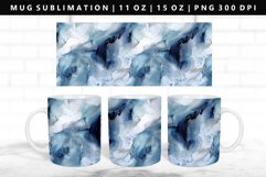 Alcohol Ink 11oz, 15oz Mug Sublimation | Mug Wrap PNG Product Image 1