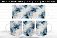 Alcohol Ink 11oz, 15oz Mug Sublimation | Mug Wrap PNG Product Image 1