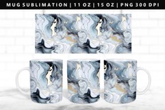 Alcohol Ink 11oz, 15oz Mug Sublimation | Mug Wrap PNG Product Image 1