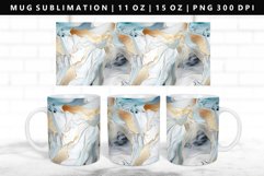 Alcohol Ink 11oz, 15oz Mug Sublimation | Mug Wrap PNG Product Image 1