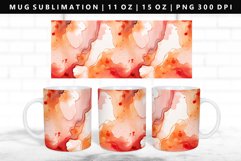 Alcohol Ink 11oz, 15oz Mug Sublimation | Mug Wrap PNG Product Image 1