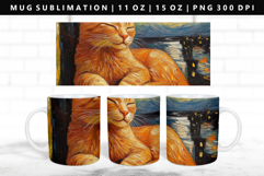 Cats 11oz, 15oz Mug Sublimation | Mug Wrap PNG Product Image 1