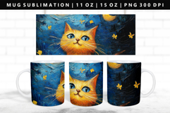 Cats 11oz, 15oz Mug Sublimation | Mug Wrap PNG Product Image 1