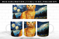 Cats 11oz, 15oz Mug Sublimation | Mug Wrap PNG Product Image 1