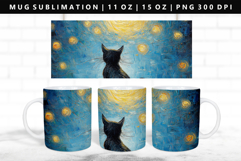 Cats 11oz, 15oz Mug Sublimation | Mug Wrap PNG Product Image 1