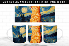 Cats 11oz, 15oz Mug Sublimation | Mug Wrap PNG Product Image 1