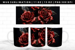 Flower 11oz, 15oz Mug Sublimation | Mug Wrap PNG Product Image 1