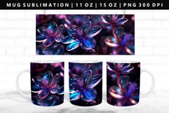 Flower 11oz, 15oz Mug Sublimation | Mug Wrap PNG Product Image 1