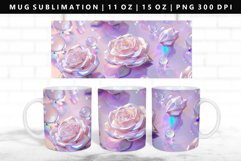 Flower 11oz, 15oz Mug Sublimation | Mug Wrap PNG Product Image 1