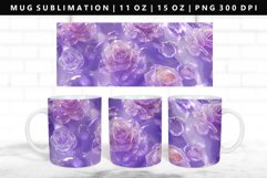 Flower 11oz, 15oz Mug Sublimation | Mug Wrap PNG Product Image 1