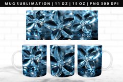 Flower 11oz, 15oz Mug Sublimation | Mug Wrap PNG Product Image 1