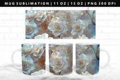Flower 11oz, 15oz Mug Sublimation | Mug Wrap PNG Product Image 1