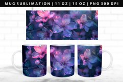 Flower 11oz, 15oz Mug Sublimation | Mug Wrap PNG Product Image 1