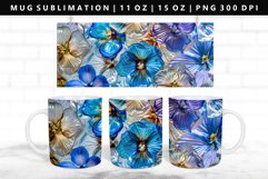Flower 11oz, 15oz Mug Sublimation | Mug Wrap PNG Product Image 1