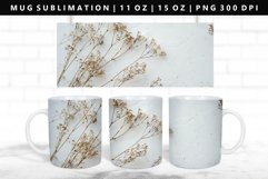 Flower 11oz, 15oz Mug Sublimation | Mug Wrap PNG Product Image 1