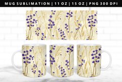 Flower 11oz, 15oz Mug Sublimation | Mug Wrap PNG Product Image 1
