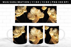 Flower 11oz, 15oz Mug Sublimation | Mug Wrap PNG Product Image 1