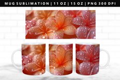 Flower 11oz, 15oz Mug Sublimation | Mug Wrap PNG Product Image 1