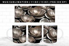 Flower 11oz, 15oz Mug Sublimation | Mug Wrap PNG Product Image 1