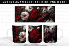 Flower 11oz, 15oz Mug Sublimation | Mug Wrap PNG Product Image 1