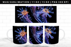 Flower 11oz, 15oz Mug Sublimation | Mug Wrap PNG Product Image 1