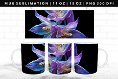 Flower 11oz, 15oz Mug Sublimation | Mug Wrap PNG Product Image 1