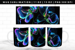 Flower 11oz, 15oz Mug Sublimation | Mug Wrap PNG Product Image 1
