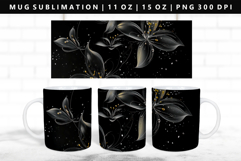 Flower 11oz, 15oz Mug Sublimation | Mug Wrap PNG Product Image 1