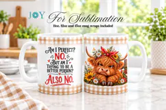 SARCASTIC QUOTE SUBLIMATION MUG DESIGN, COFFEE MUG WRAP Product Image 2
