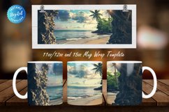 3D Hole In A Wall Beach Landscape 11, 12 &amp; 15 Oz Mug Product Image 1