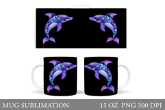 Dolphin Mug Sublimation. Dolphin Sublimation Product Image 1