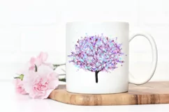 Colourful Watercolor Tree, Tumbler Sublimation, Mug Designs Product Image 2