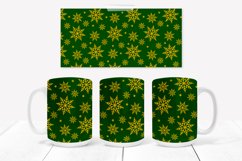 Christmas mug sublimation | Christmas snowflake mug wrap