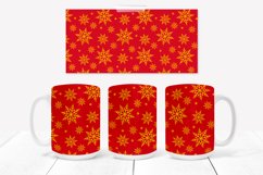 Christmas mug sublimation design | Christmas snowflake mug