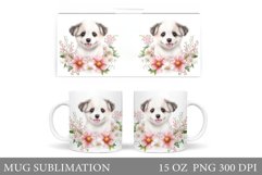 Cute Dog Mug Sublimation. Cute Dog Sublimation Product Image 1