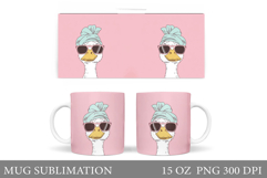 Cute Goose Mug Design. Funny Goose Mug Sublimation Product Image 1